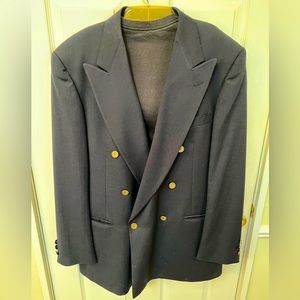 Double-breasted wool sport coat